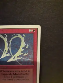 MTG Manabarbs Unlimited Edition Enchantment Rare Red Magic the Gathering - Image 2