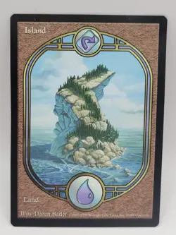 MTG Island Unglued Full Art HP (Clean Front, Back Corner Bend) Magic Land - Image 1