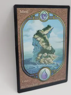 MTG Island Unglued Full Art HP (Clean Front, Back Corner Bend) Magic Land - Image 5