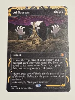 Ad Nauseam - 25 - MTG: Secrets of Strixhaven - Borderless - Mythic - Regular - Image 1