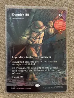 Donnie's Bo - Shadowspear (Borderless) Teenage Mutant Ninja Turtles MTG FOIL - Image 1