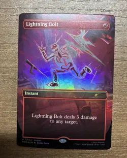 MTG Foil Lightning Bolt - standard showdown promo borderless TMNT - Image 1