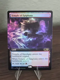 MTG Temple of Epiphany (Extended Art) Core Set 2021 Foil - Image 1