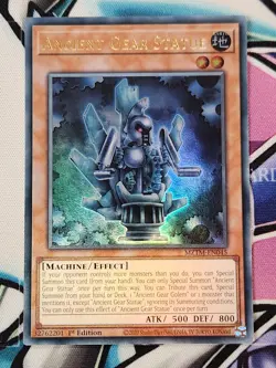 YUGIOH ANCIENT GEAR STATUE MZTM-EN045 ULTRA RARE 1ST EDITION - Image 1