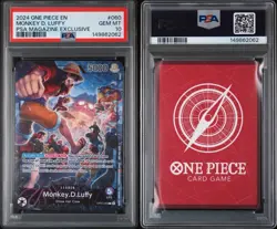 2024 ONE PIECE PROMOS PSA MAGAZINE EXCLUSIVE #060 MONKEY D. LUFFY PSA 10 - Image 3