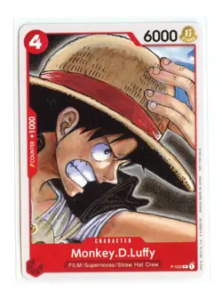 Monkey.D.Luffy (One Piece Film Red) P-022 PR Regular One Piece Promotion Card LP - Image 1