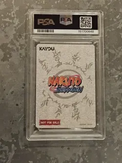 2025 KAYOU NARUTO PROMO CARD, PSA MAGAZINE NARUTO UZUMAKI 💎 PSA 10💎 PERFECT - Image 2