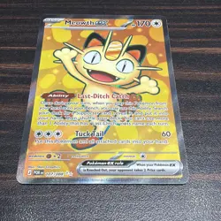 Pokemon TCG Perfect Order Meowth Ex 107 /088 Holo Ultra Rare Card - Image 3