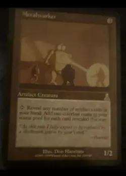 Magic: The Gathering Metalworker Urza's Destiny Artifact Creature Card 1/2 - Image 1