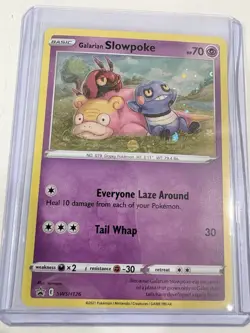 Pokemon TCG Galarian Slowpoke SWSH126 Sword and Shield Promo Card - Image 1