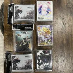Final Fantasy TCG Card Sleeve Lot - 6 Packages Of 60 Sleeves Each - Image 1