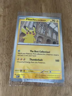 Pokemon Pikachu At The Museum Promo Card - Image 1