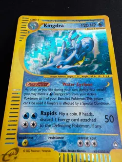 Pokemon Kingdra H14/H32 Aquapolis Rare Holo Unlimited Wizards ENG Vintage Cards - Image 4