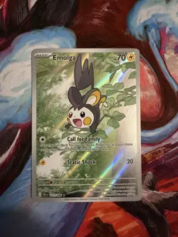 Emolga 112/086 Sv: Black Bolt Holo Illustration Rare Pokemon TCG Card NM - Image 1