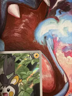 Emolga 112/086 Sv: Black Bolt Holo Illustration Rare Pokemon TCG Card NM - Image 3