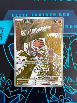 Swinub 165/159 Journey Together JTG Illustration Rare English Pokemon TCG Card - Image 1