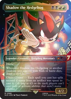 Shadow the Hedgehog (Rainbow Foil) [SLD - 2086] - NM [Foil] TCG MTG - Image 1