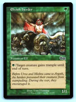 MTG Elvish Herder Normal C Urza's Saga (USG) 247 NM Magic - Image 1