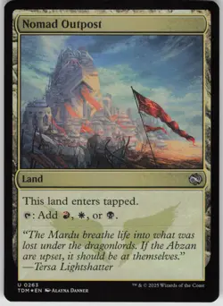 MTG Nomad Outpost Foil NM Tarkir: Dragonstorm Magic 263 - Image 1
