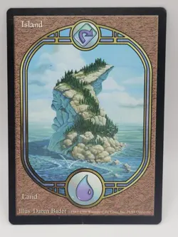 MTG Island Unglued Full Art HP (Clean Front) Magic The Gathering Land - Image 1
