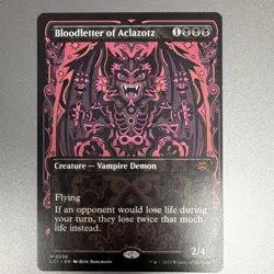 Wizards of the Coast Bloodletter of Aclazotz Borderless Mythic 336 Ixalan EN MTG - Image 1