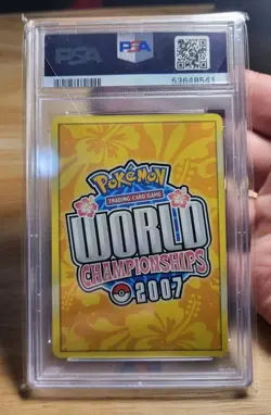 2007 Pokemon World Championships Promo Legend Ascent Vaporeon Ex 110/113 Psa 10 - Image 2