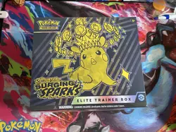 Pokemon TCG Scarlet & Violet SURGING SPARKS Elite Trainer Box Sealed - Image 1