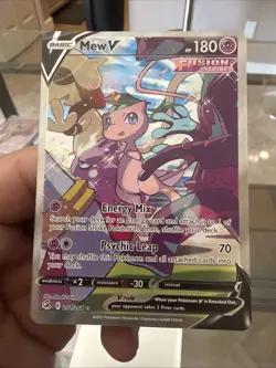 Pokemon Mew V Holo Alternative Art Ultra Rare TCG Fusion Strike Card 251/264 NM - Image 1