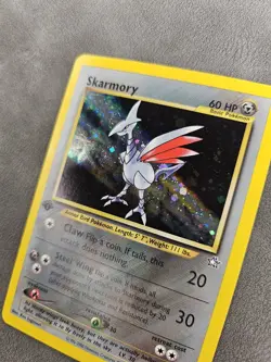 Pokemon TCG Skarmory 13/111 1st Edition Holo Rare Neo Genesis - NM - Image 2