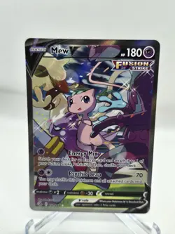 2021 POKEMON FUSION STRIKE 251/264 MEW V ALTERNATE FULL ART MINT - Image 1
