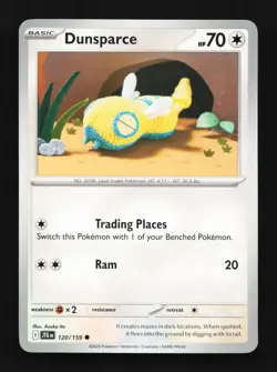 Dunsparce 120/159 Journey Together English Pokemon Card TCG - Image 1