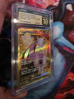 Pokemon CGC Pristine 10 Team Rocket's Mewtwo ex 130/098 Ultra Rare Holo JP - Image 3