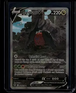 Pokemon TCG Regidrago V 184/195 Silver Tempest Alternate Full Art NM - Image 1