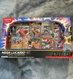 Pokemon TCG Mega Lucario EX Figure Collection Box - New & Sealed - Image 1