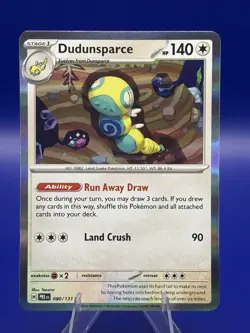 Pokemon Holo Dudunsparce 129/162 Rare Temporal Forces Pokemon TCG- NM - Image 1