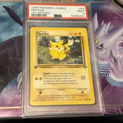 Pokemon 1st Edition Jungle Pikachu 60/64 PSA 9 - Image 1