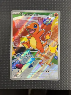 Pokemon TCG Promo Charmander MEP 038 Full Art 80 HP Holo English - Image 1