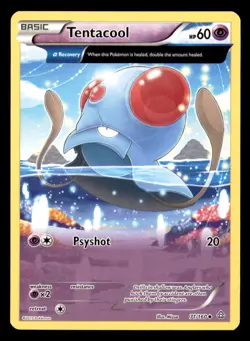 Tentacool 71/160 Uncommon Primal Clash Pokemon Moderately Played - Image 1
