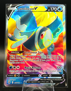 Lumineon V (Full Art) 155/172 Swsh09: Brilliant Stars Holo Pokemon TCG - Image 1