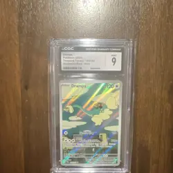 Pokemon Drampa 184/162 SV05: Temporal Forces Illustration Rare Holo CGC 9 120 HP - Image 1