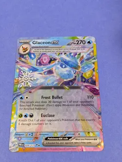 Glaceon ex - 026/131 - Double Rare Prismatic Evolutions Calendar - Pokemon - NM - Image 1