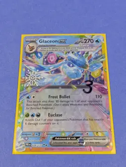 Glaceon ex - 026/131 - Double Rare Prismatic Evolutions Calendar - Pokemon - NM - Image 3