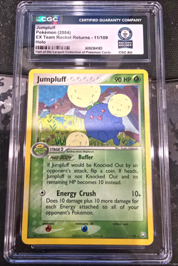 Guiness World Record 1/1 Pokemon Jumpluff Team Rocket Returns 11/109 Holo CGC - Image 1