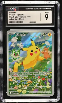 CGC 9 Pokemon TCG Pokemon Pikachu Promo #88 Holo - Image 1