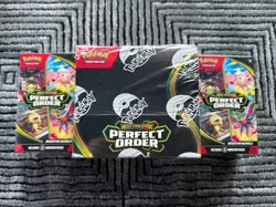 Pokemon Mega Evolution Perfect Order Booster Box & 2x Booster Bundle Lot Sealed - Image 1