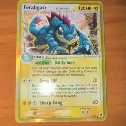 Pokemon Feraligatr Delta Species 2/101 EX Dragon Frontiers Holo Rare 120 HP - Image 1