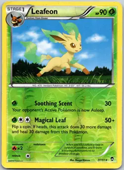 Leafeon 7/111 Reverse Holo Rare Furious Fists DMG - Image 1