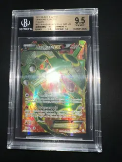 POKEMON BGS 9,5 RAYQUAZA EX FULL ART 123/124 STIRPE DEI DRAGHI 2012 POP 1 in🌍 - Image 4