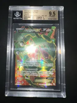 POKEMON BGS 9,5 RAYQUAZA EX FULL ART 123/124 STIRPE DEI DRAGHI 2012 POP 1 in🌍 - Image 5