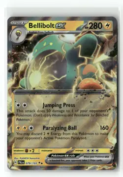 Bellibolt ex 079/193 Double Rare Paldea Evolved Pokemon Holo Near Mint - Image 1